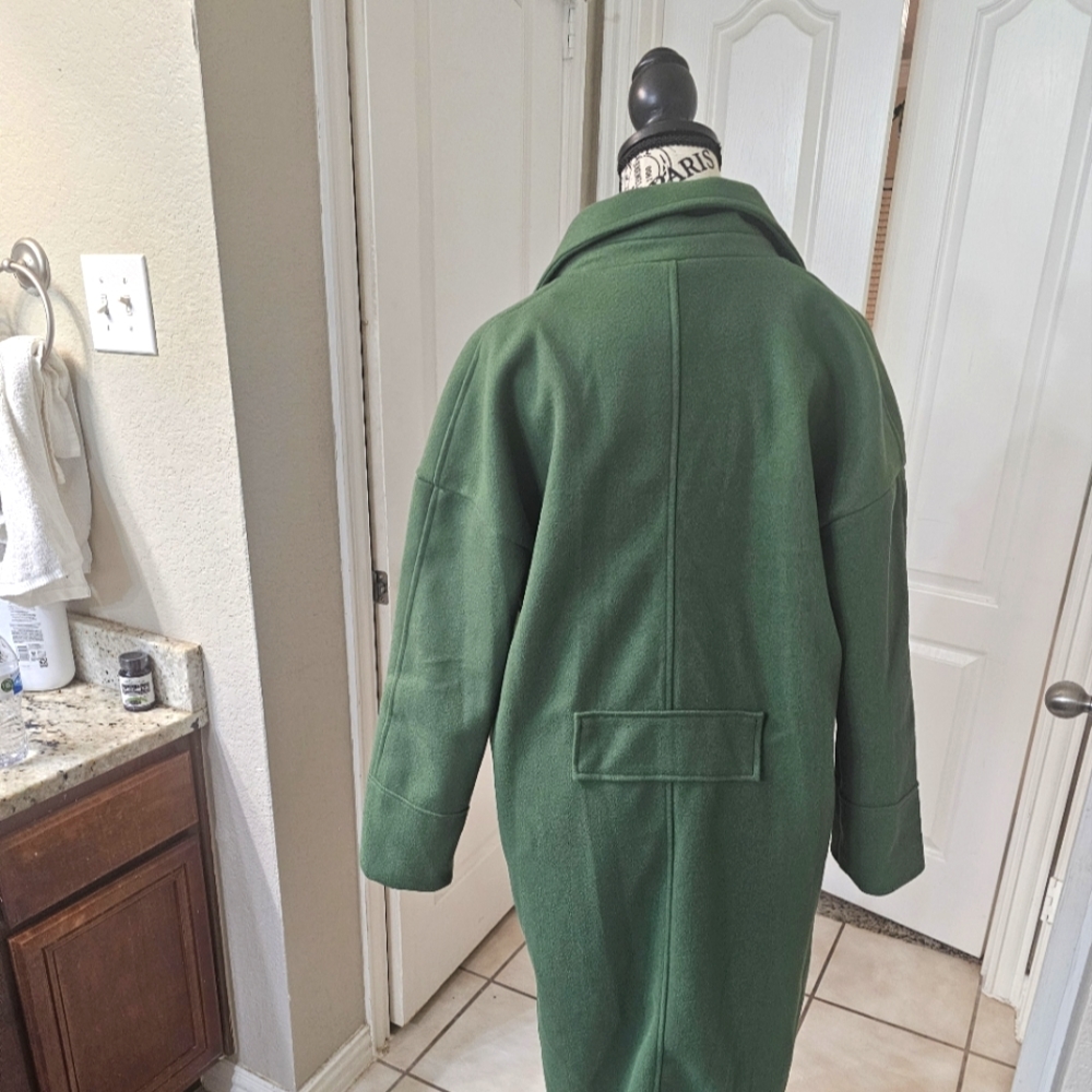 Green winter coat